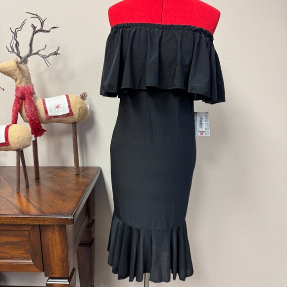 LuLaRoe CiCi Dress Black NWT size S *unicorn* - Picture 2 of 16